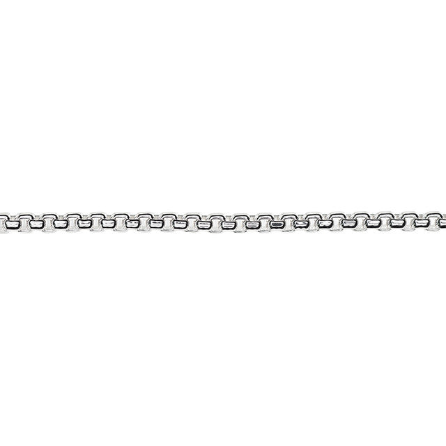 Silver Round Box Chain, 3mm Links, by the Foot