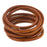 5mm Distressed Brown Round Leather Cord by the Foot