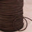 3mm Braided Dark Brown Round Leather Cord by the Inch