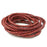 5mm Braided Whiskey Round Leather Cord with Hollow Core by the Foot