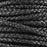 5mm Natural Black Braided Bolo Round Leather Cord by the Inch