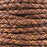 5mm Natural Light Brown Braided Bolo Round Leather Cord by the Inch