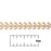 6.5mm Gold-Plated Brass Flat Chevron Link Chain by the Foot