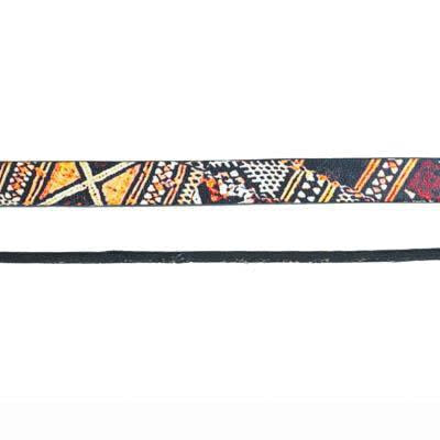 10mm Tribal Printed Flat Leather by the Foot