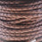 4mm Braided Saddle Round Leather Cord by the Inch