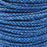 5mm Braided Natural Blue Round Leather Cord by the Inch