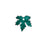 Charm, Maple Leaf 20x21mm, Enameled Brass Teal Green, by Gardanne Beads (1 Piece)