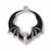 Black Bat with Wings Halloween Pendant