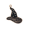 Sweet and Petite Enamel Charms, Wizard Hat Message 