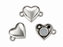 Antiqued Silver-Plated Heart Magnetic Clasp 15x10.5mm