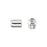 4 x 5mm Silver String-On Barrel Clasp with Silicone Grommet