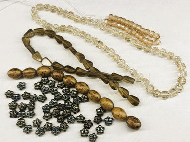 Czech Glass Bead Mix - Topaz Velvet