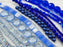 Czech Glass Bead Mix - Cobalt Frost