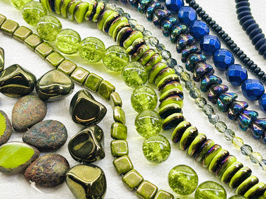 Czech Glass Bead Mix - Lagoon Relic