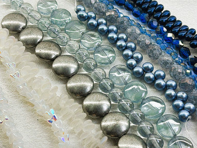 Czech Glass Bead Mix - Glacier Glass