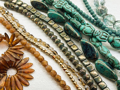 Czech Glass Bead Mix - Gilded Jungle
