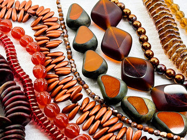 Czech Glass Bead Mix - Sienna Ember