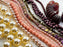 Czech Glass Bead Mix - Rose Tea