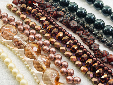 Czech Glass Bead Mix - Velvet Deco