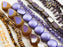 Czech Glass Bead Mix - Heather & Sand