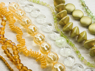 Czech Glass Bead Mix - Honeyed Grove