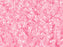 Miyuki 11/0 Medium Crystal Pink Ceylon Lined-Dyed Delica Seed Beads 2.5-Inch Tube