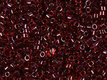 Miyuki 11/0 Transparent AB Ruby/Garnet Delica Seed Beads 2.5-Inch Tube