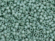 Miyuki 11/0 Metallic Matte Light Sage Green Delica Seed Beads 2.5-Inch Tube
