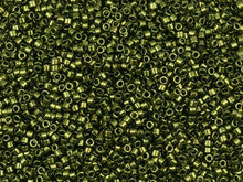 Miyuki 11/0 Metallic Olive Delica Seed Beads 2.5-Inch Tube