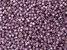 Miyuki 11/0 Duracoat Galvanized Eggplant Purple Delica Seed Beads 2.5-Inch Tube