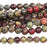 Dragon Blood Jasper 4mm Round 8-Inch