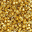 Miyuki 8/0 Delica Seed Beads - Galvanized Gold 2.5-Inch Tube