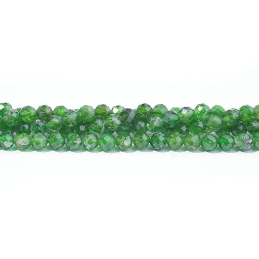 Dakota Stones Gemstone Beads, Diopside, Faceted Round 4mm (16 Inch Strand)