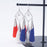 52mm Royal Blue Tassel with Shiny Silver Cap (1 Pair)