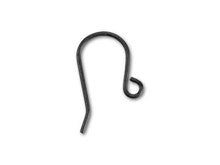 Matte Black-Plated Shepherd Hook French Ear Wire (1 Pair)
