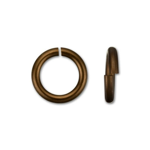 Jump Ring, Open 7.5mm 16 Guage Thick, Bronze Color Anodized Aluminum (1 Piece)