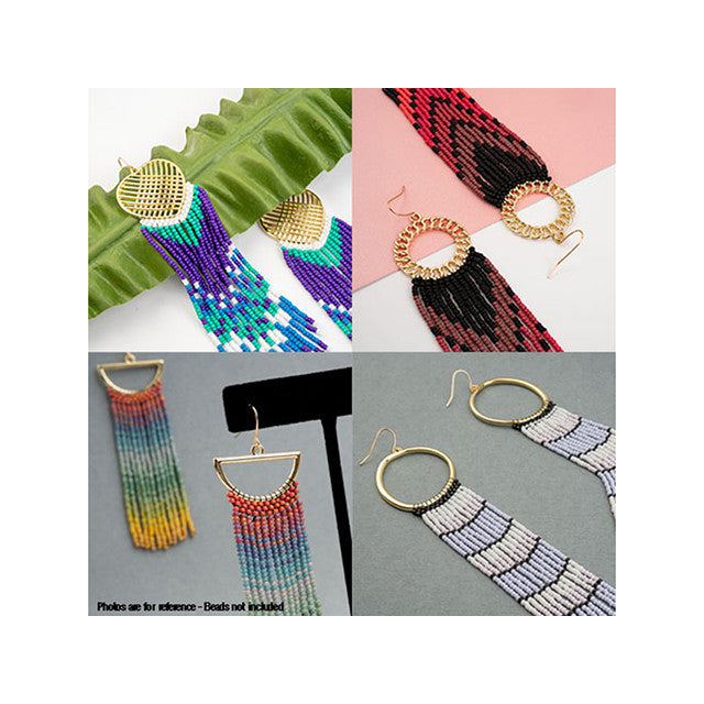 Pendant Frame, Circle with 3 Flowers 22mm, Gold Tone Brass (1 Piece)