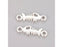 Silver Fish Bone Connector Link 19x6.5mm