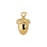24K Gold-Plated Acorn Pendant