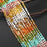 Natural Gemstone 4mm Smooth Cube Bead Strand - Desert Bloom Mix