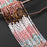 Natural Gemstone 4mm Smooth Cube Bead Strand - Rosewood Sky Mix