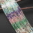 Natural Gemstone 4mm Smooth Cube Bead Strand - Wildflower Mist Mix