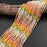 Natural Gemstone 3mm Micro-Faceted Round Bead Strand - Golden Meadow Mix