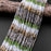Natural Gemstone 4mm Micro-Faceted Round Bead Strand - Woodland Mist Mix