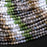 Natural Gemstone 4mm Micro-Faceted Round Bead Strand - Woodland Mist Mix