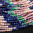 Natural Gemstone 3mm Micro-Faceted Round Bead Strand - Moonlit Garden Mix