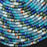 Natural Gemstone 4mm Smooth Rondelle Bead Strand - Ocean Garden Mix