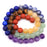 Natural Matte Chakra Gemstone 4mm Round Bead Strand - Seven Energy Mix