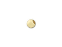 Gold-Filled 2.5mm Round Bead with 1mm Hole (10 Pieces)