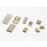 Gold Rhinestone Magnetic Clasp for 5mm Flat Leather